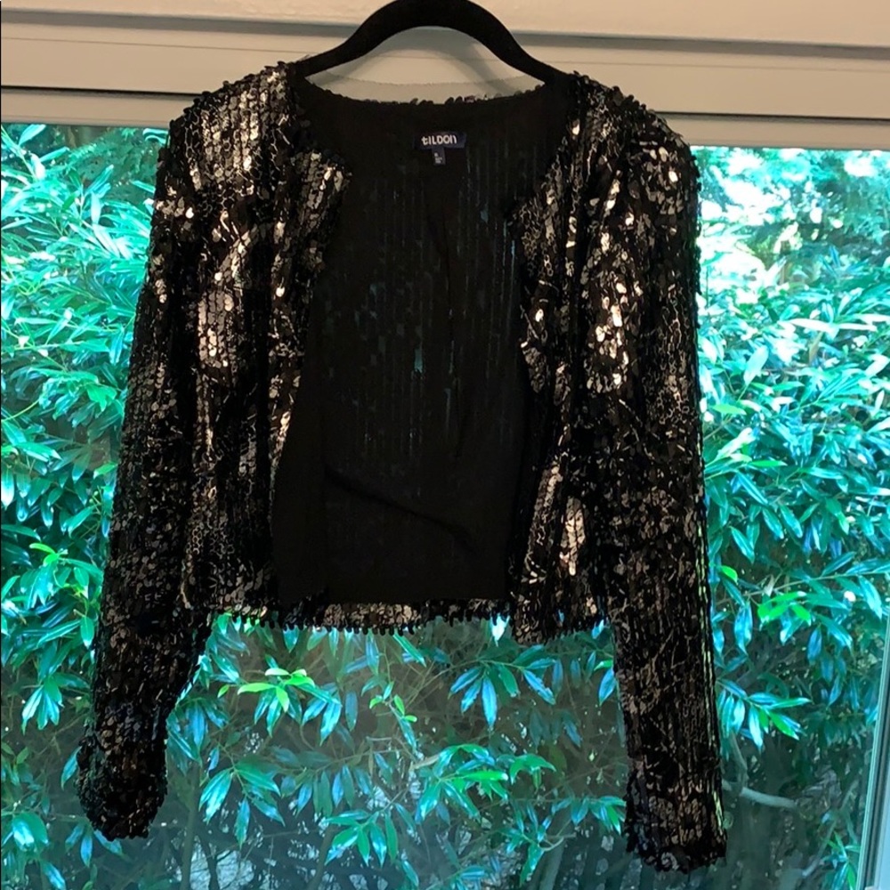Tildon graffiti sequin blazer